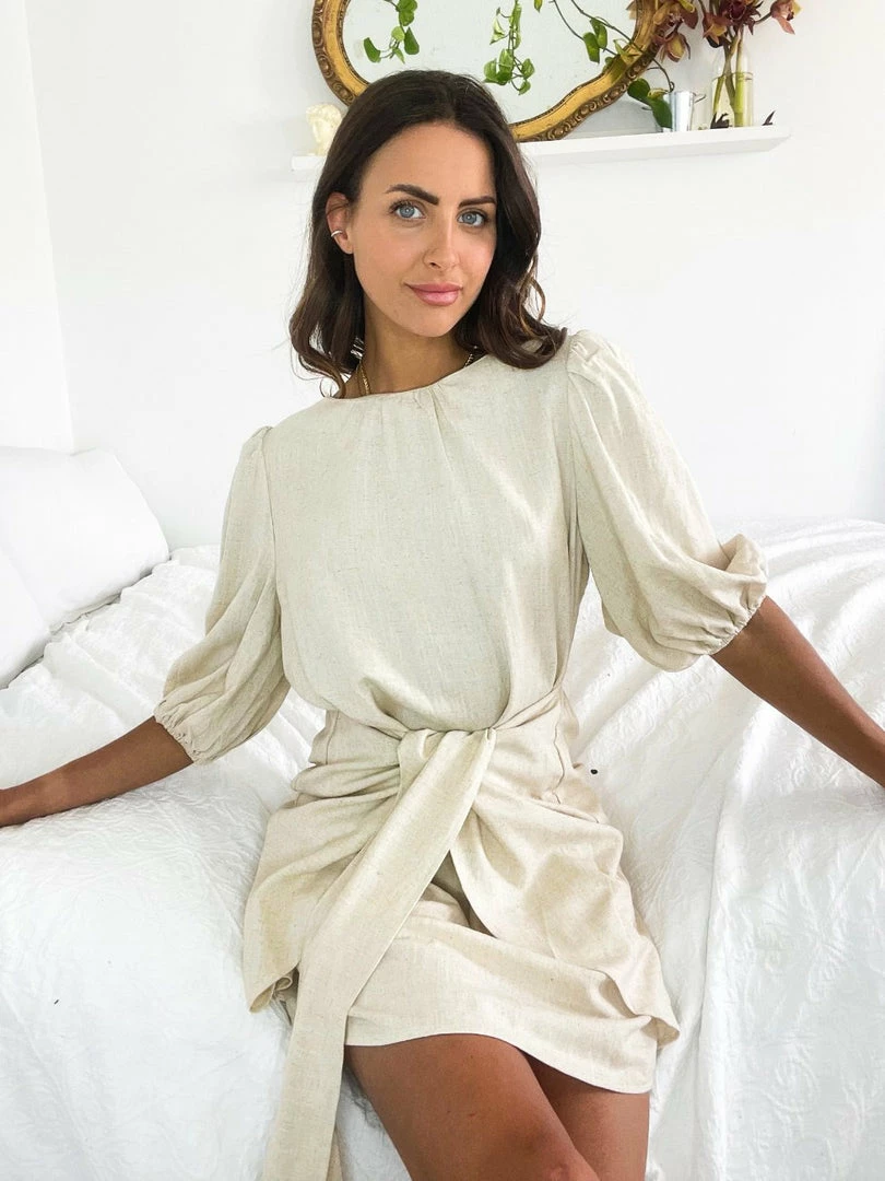 YH & Co (Chloe Yip) Essa Dress - Beige 4 YH & Co (Chloe Yip) Essa Dress - Beige