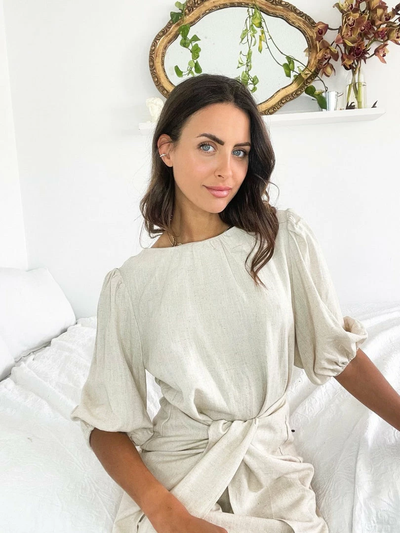 YH & Co (Chloe Yip) Essa Dress - Beige 5 YH & Co (Chloe Yip) Essa Dress - Beige