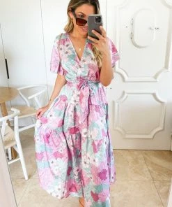 Ebby And I DRESSES Given Dress - Pink Floral