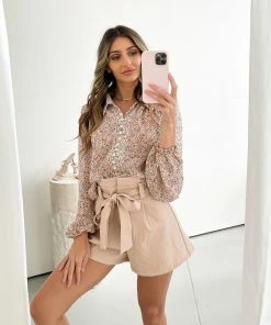 Style State CLOTHING Felina Shorts - Beige