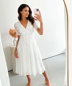 WeLove Fashion DRESSES Garnette Dress - White