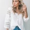 Rock Denim Maternity Dresses Doctrine Blouse - White 1 Rock Denim Maternity Dresses Doctrine Blouse - White