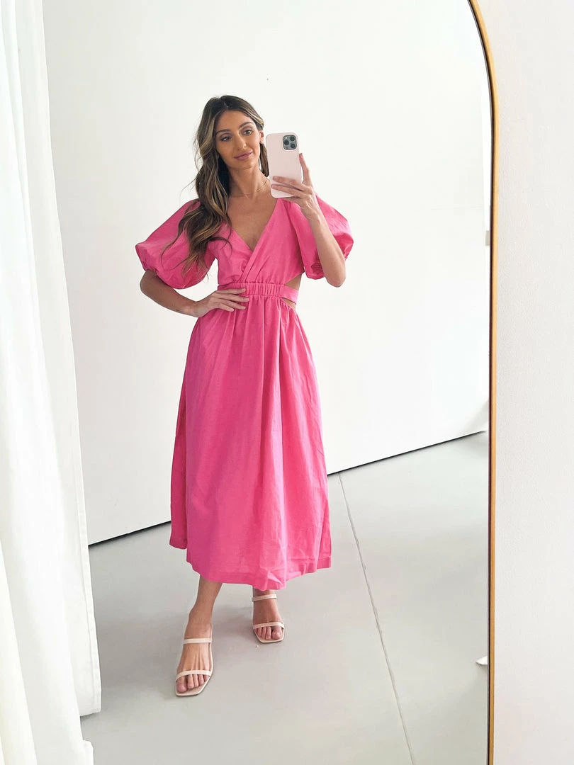 Wild Ginger Paulene Dress - Pink DRESSES 6 Wild Ginger Paulene Dress - Pink DRESSES