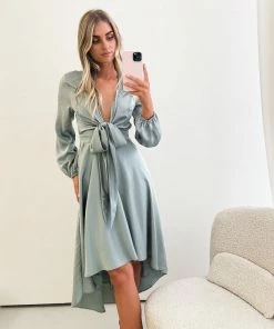 Esther Luxe DRESSES Bryleigh Dress - Sage