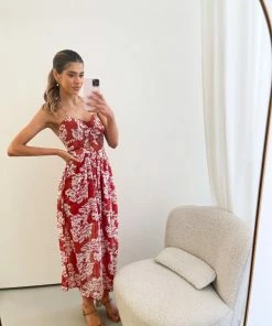 Kaarlo Fashion Pty Ltd DRESSES Kacie Dress - Rust 10 Kaarlo Fashion Pty Ltd DRESSES Kacie Dress - Rust