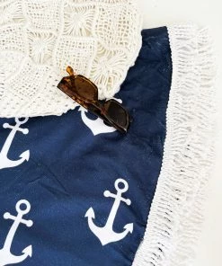 Alibaba ACCESSORIES Anchor Towel - Blue Print