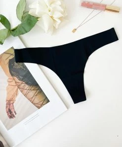 Alibaba CLOTHING Donatella Seamless Briefs - Black