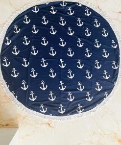 Alibaba ACCESSORIES Anchor Towel - Blue Print
