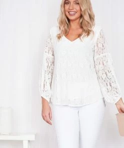 Miracle Fashion CLOTHING Trina Top - White