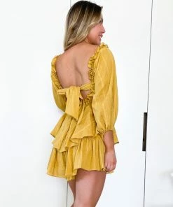 Willo Fashion Tricia Dress - Mustard DRESSES