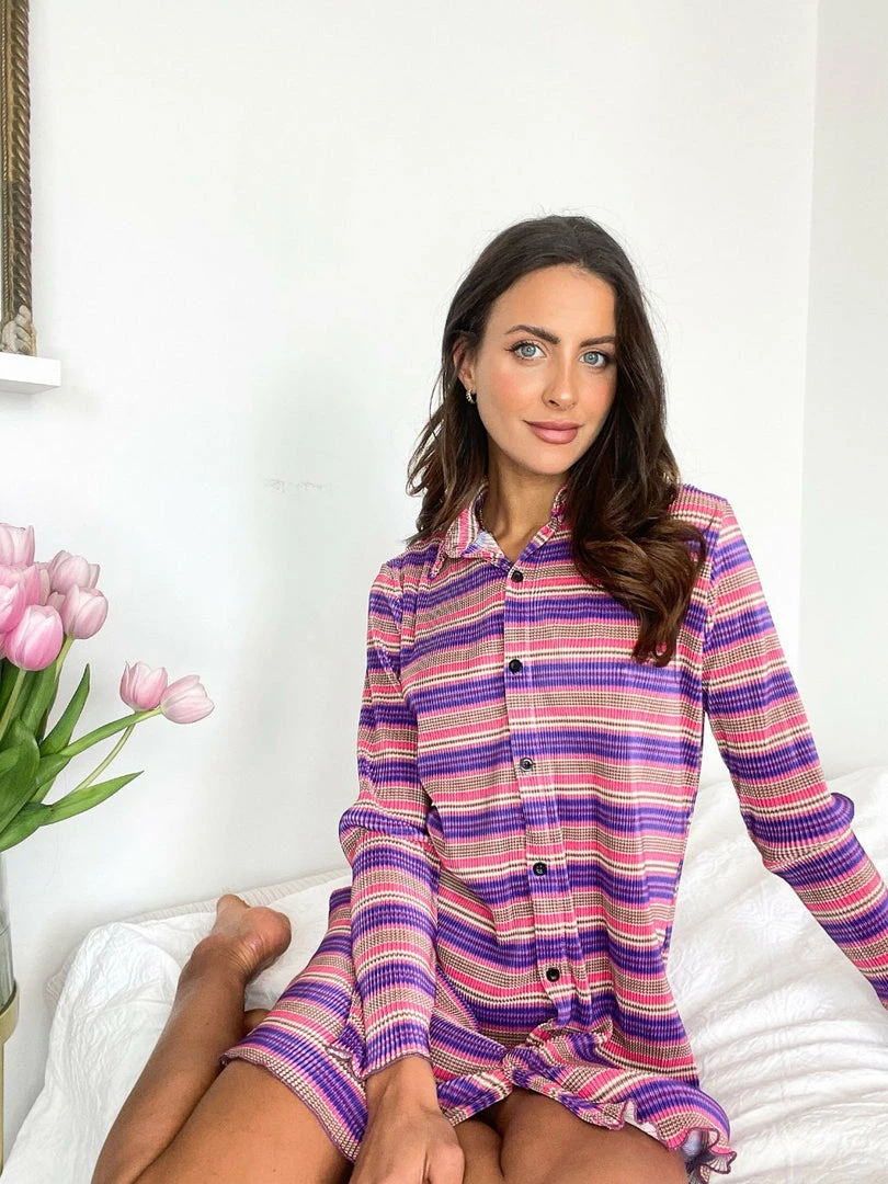 Reverse DRESSES Callidora Dress - Purple Stripe 3 Reverse DRESSES Callidora Dress - Purple Stripe