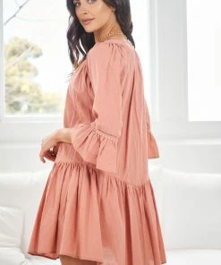 Rock Denim Idony Dress - Coral DRESSES