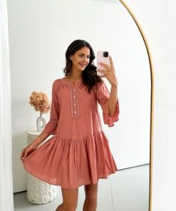 Rock Denim Idony Dress - Coral DRESSES