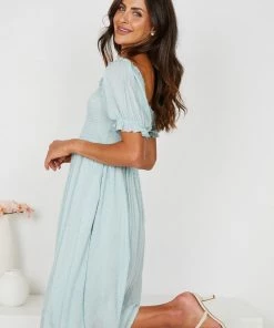 Miracle Fashion Inday Dress - Sage