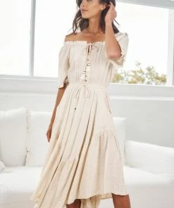 Rock Denim DRESSES India Dress - Beige