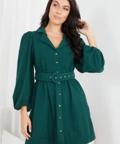 Style Box Inezza Dress - Emerald