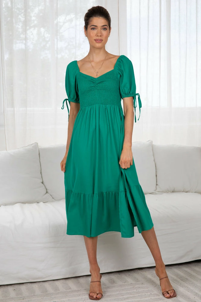 Pink Diamond Issay Dress - Green DRESSES 3 Pink Diamond Issay Dress - Green DRESSES