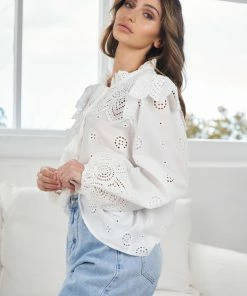 YH & Co (Chloe Yip) Jaden Top - White