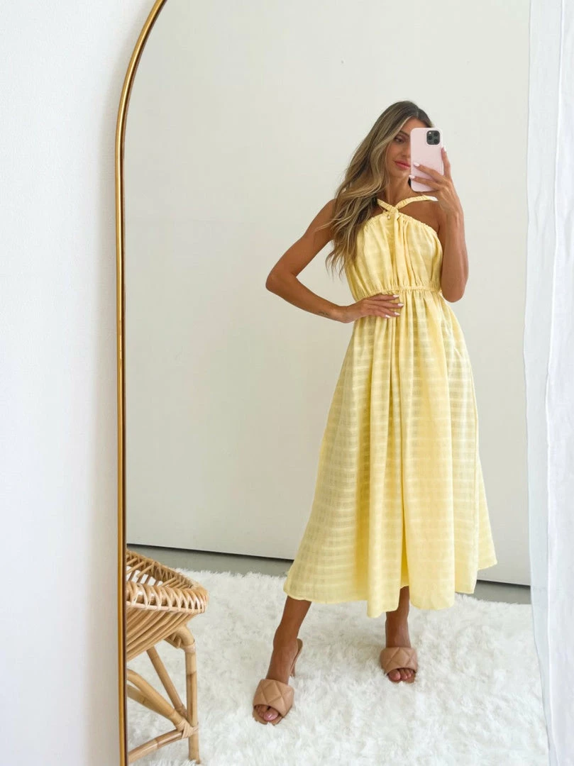 Pink Diamond DRESSES Janah Dress - Yellow 7 Pink Diamond DRESSES Janah Dress - Yellow