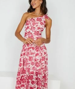 My Girl Janise Dress - Red Floral