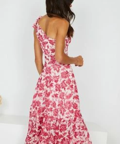 My Girl Janise Dress - Red Floral