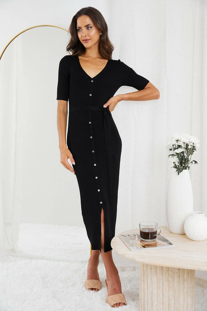 Sunny Girl Jareth Dress - Black 3 Sunny Girl Jareth Dress - Black