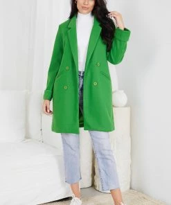 Into Fashion Jasperine Coat - Green