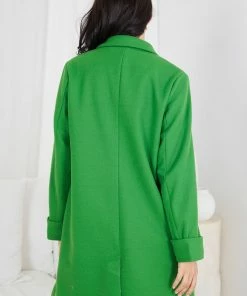 Into Fashion Jasperine Coat - Green