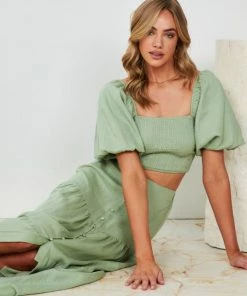 Qtrend Fashion PTY LTD CLOTHING Jayma Skirt - Sage