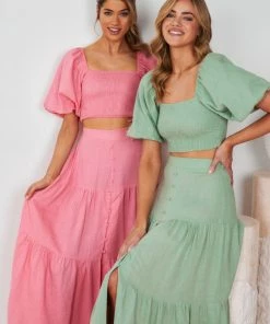 Qtrend Fashion PTY LTD CLOTHING Jayma Skirt - Sage