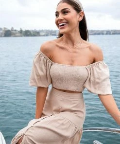 Qtrend Fashion PTY LTD Jayla Top - Beige