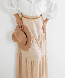 Qtrend Fashion PTY LTD CLOTHING Jayma Skirt - Beige