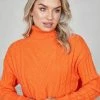 Pink Diamond Jumpers & Sweaters Jenice Knit - Orange 2 Pink Diamond Jumpers & Sweaters Jenice Knit - Orange