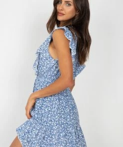 HQ Fashion DRESSES Jimena Dress - Blue Print