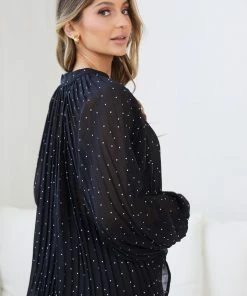 Spicy Sugar Jimesh Blouse - Black Spot CLOTHING