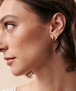 Jolie & Deen ACCESSORIES Tori Sleepers - Crystal