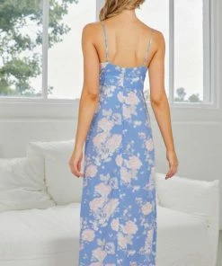 Desire Jonelle Dress - Blue Print DRESSES