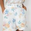 Desire Bottoms Jonie Shorts - White Print
