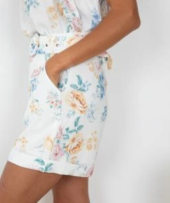 Desire Bottoms Jonie Shorts - White Print