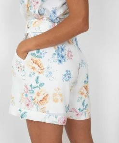 Desire Bottoms Jonie Shorts - White Print