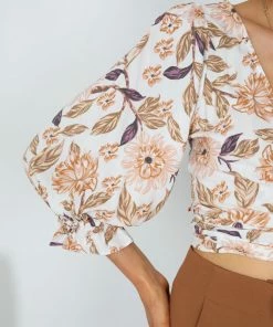 Rock Denim Josslyn Top - White Print