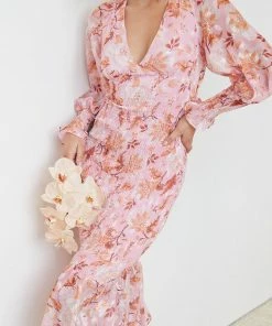 Wild Ginger Juanita Dress - Pink Floral DRESSES
