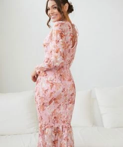 Wild Ginger Juanita Dress - Pink Floral DRESSES