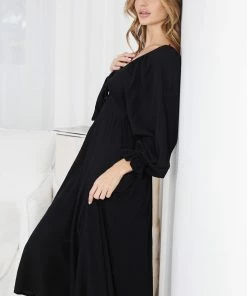 WeLove Fashion DRESSES Jumara Dress - Black 14 WeLove Fashion DRESSES Jumara Dress - Black