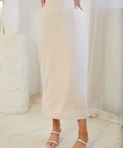 Style Box Junia Skirt - Beige Bottoms