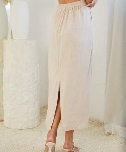 Style Box Junia Skirt - Beige Bottoms