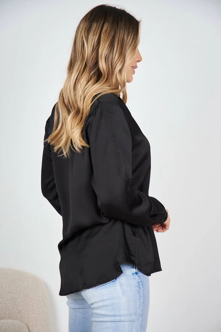 Qtrend Fashion PTY LTD CLOTHING Macey Top - Black 4 Qtrend Fashion PTY LTD CLOTHING Macey Top - Black