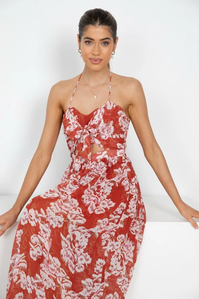 Kaarlo Fashion Pty Ltd DRESSES Kacie Dress - Rust 5 Kaarlo Fashion Pty Ltd DRESSES Kacie Dress - Rust