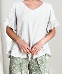 Miracle Fashion Kaleigh Top - Beige