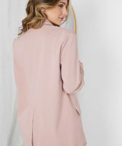 Pink Diamond CLOTHING Kamie Blazer - Blush